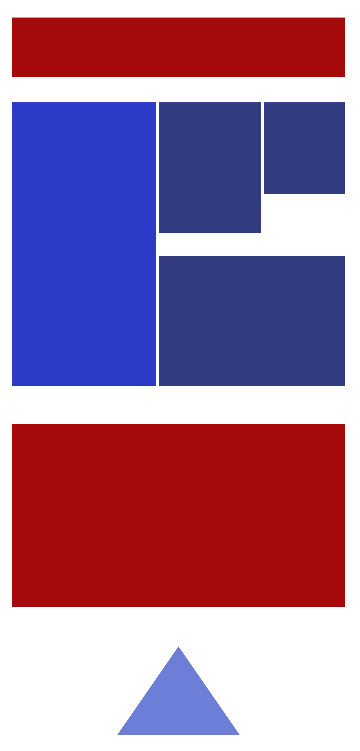 Red and blue squares